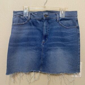 a.n.a Blue Denim Skirt